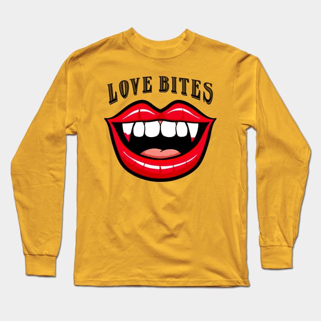 Love Bites Long Sleeve T-Shirt by Art by Nabes